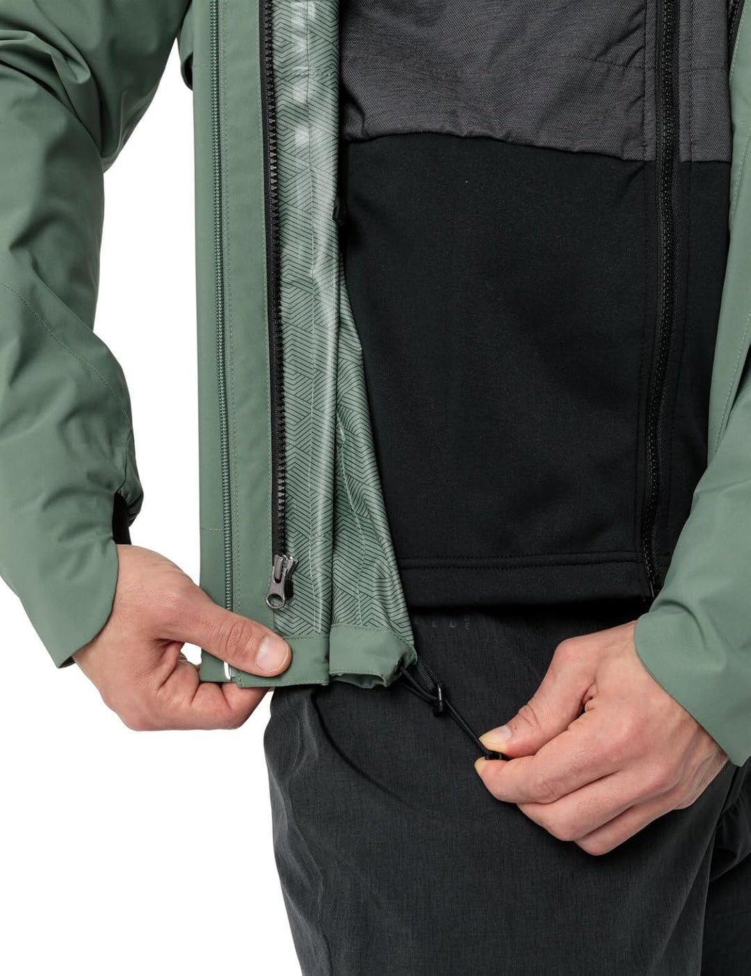 VAUDE Herren Men's Yaras 3in1 Jacket Doppeljacke S agave, S agave