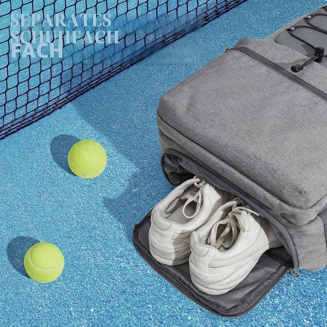 G4Free Tennistasche, Tennisrucksack für Damen und Herren, grosse Pickleball-Tasche, hält 4 Schläger