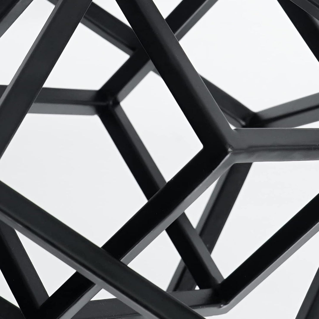 Aoneky Würfel Geometrische Eiserne Statue - Moderner Skulptur für Schlafzimmer, Salon,Haus, Bücherre