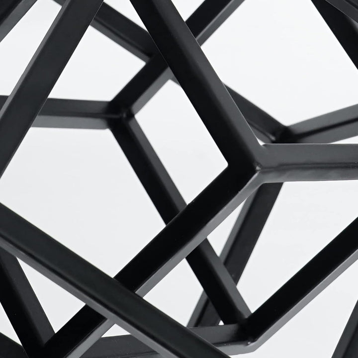 Aoneky Würfel Geometrische Eiserne Statue - Moderner Skulptur für Schlafzimmer, Salon,Haus, Bücherre