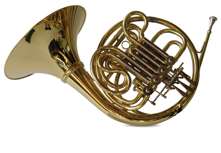 SYMPHONIE WESTERWALD® Waldhorn/Doppelhorn in Bb/F, Gold/Silber inkl. Luxus-Hartschalenkoffer und Zub