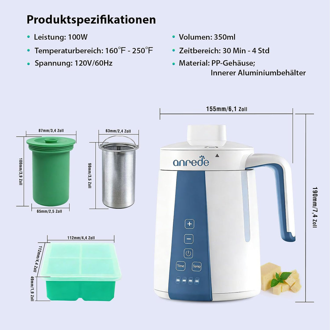 Kräuter-Decarboxylator &amp; -Infuser Butter-Infusion Butter Hersteller | 2-in-1 Heim-Infuser-Gerät mit