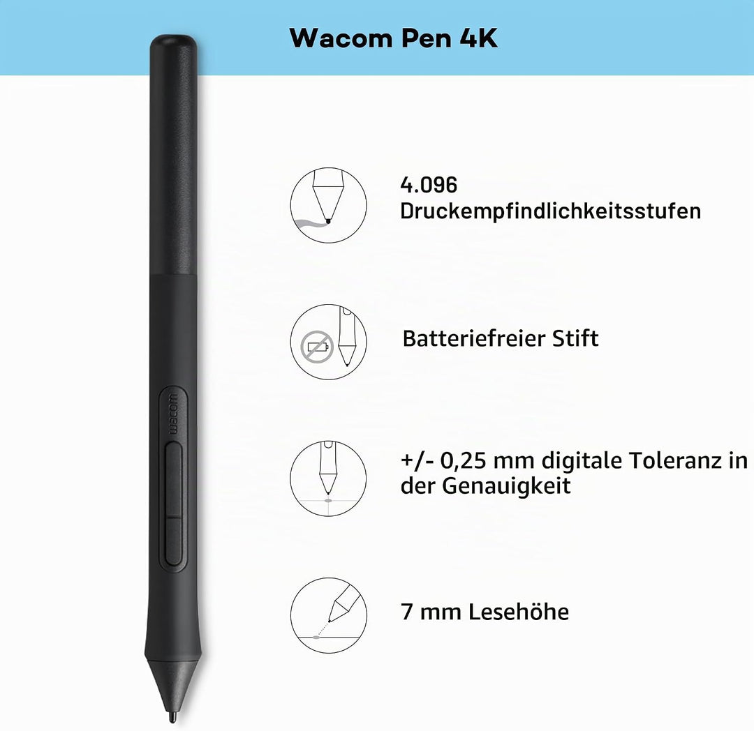 Wacom Intuos S Black (CTL-4100K-S) s Ohne Bluetooth Einzigartig, s Ohne Bluetooth Einzigartig