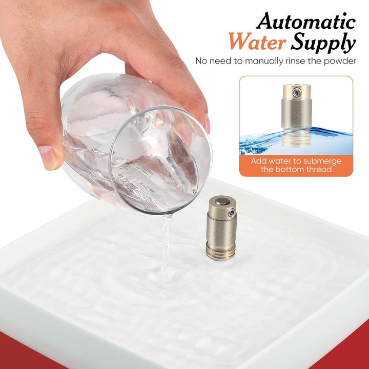 Glasschleifer 65W, Automatische Glasschleifmaschine mit 2 Diamantschleiferbits (5/8" & 1"), Acryl-Sp