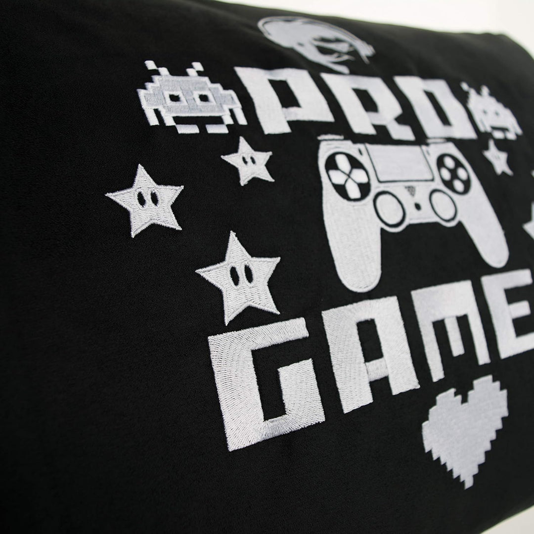 PRO Gamer Kissen 40x60cm Gamer Zocker Kissen lustiges Einweihungsgeschenk Wohnzimmer Dekokissen mit