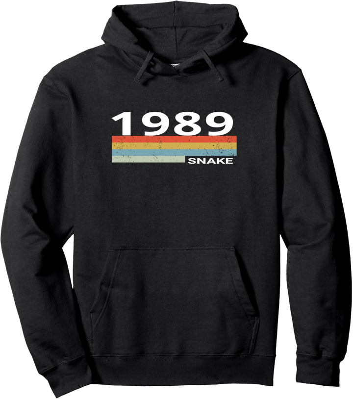 1989 Vintage Streifen Geburtstag Chinesisch Pullover Hoodie