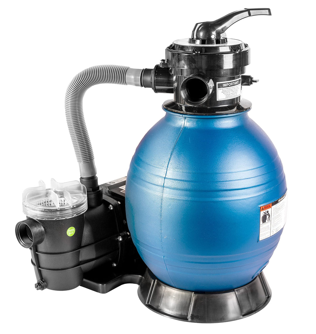 HST Sandfilter Poolfilter bis 35.000 Liter mit Profi Leis Poolpumpe 10000 Liter/Std 400 W mit Vorfil