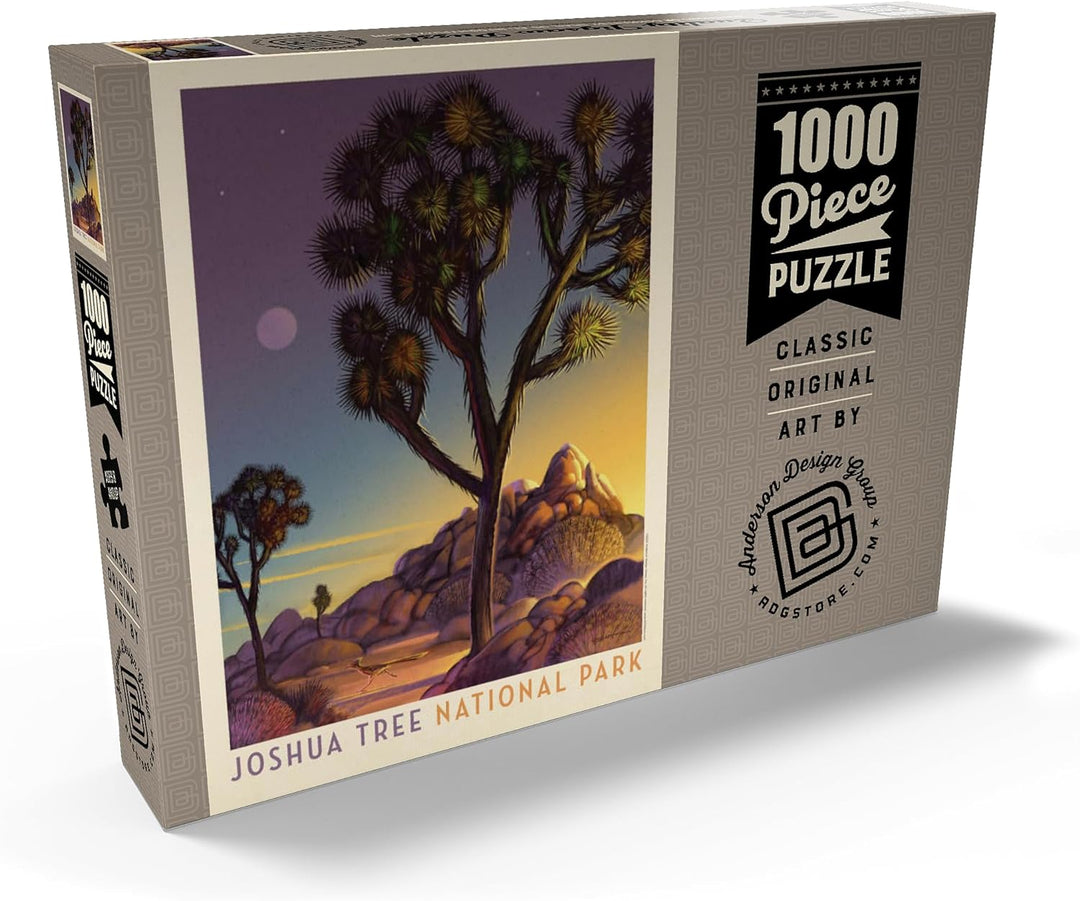 Joshua Tree National Park: Into The Evening, Vintage Poster - Premium 1000 Teile Puzzle - MyPuzzle S