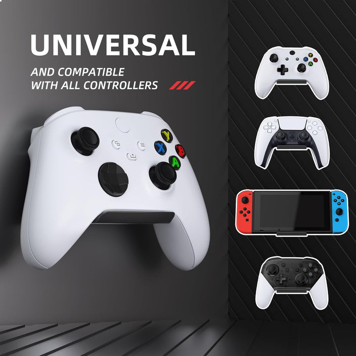 playvital FOLD Wandhalterung Controller für PS5/4,Gaming Kopfhörer Ständer,Faltbarer Wandständer für