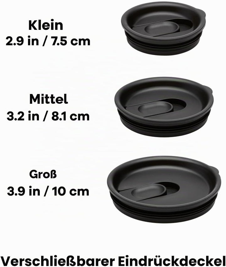 HYDRO FLASK - Ersatzdeckel Press-In Lid, mittelgross und wiederverschliessbar - Verschluss mit Honey
