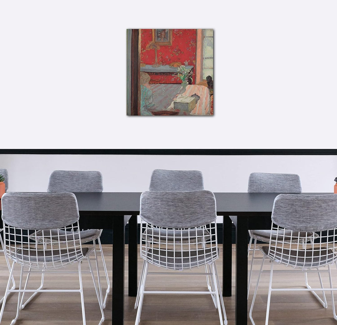 Printed Paintings Leinwand (60x60cm): Pierre Bonnard - Innenausstattung (Bonnard Apartment in Paris)