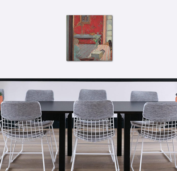 Printed Paintings Leinwand (60x60cm): Pierre Bonnard - Innenausstattung (Bonnard Apartment in Paris)
