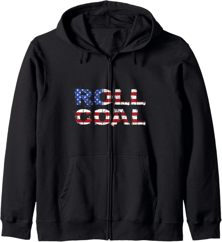 Diesel Roll Coal USA Flag Turbo Diesels Power Gift Kapuzenjacke