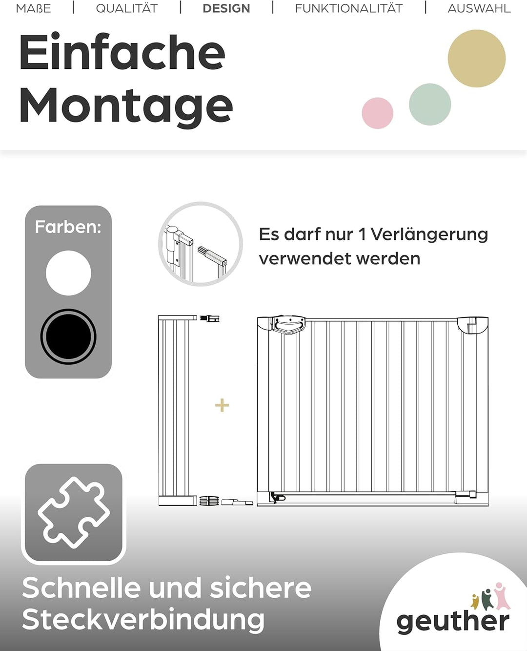 Türschutzgitter Easylock 20 cm Verlängerung Schwarz Schwarz 20 cm Verlängerung, Schwarz 20 cm Verlän