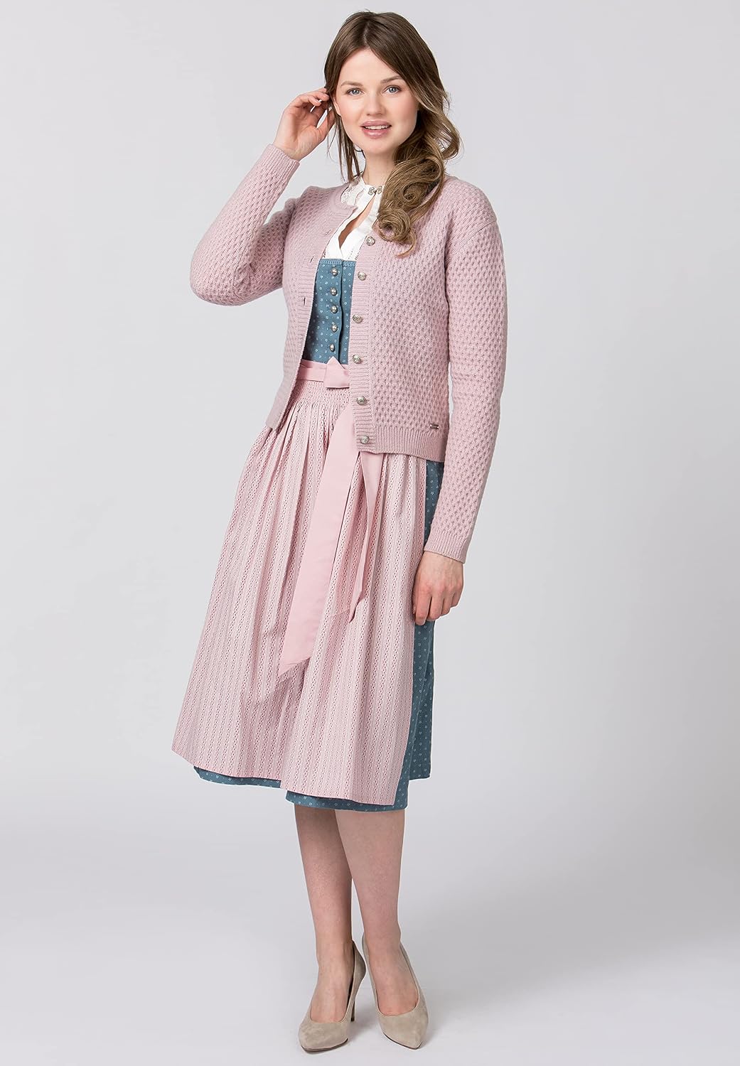 Stockerpoint Juliette Damen Trachtenstrickjacke 42 Rose, 42 Rose