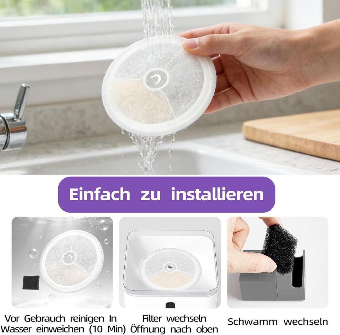 Upgegradete Katzenbrunnen Filter 3.0 für E versweet Solo 2/Solo SE, E versweet 3 Pro/2S/3, Katzen Tr