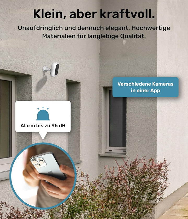 PetTec - Bundels aus Solar Panel für Überwachungskamera aussen und Pet Cam Free - Solarmodul 4,4W in
