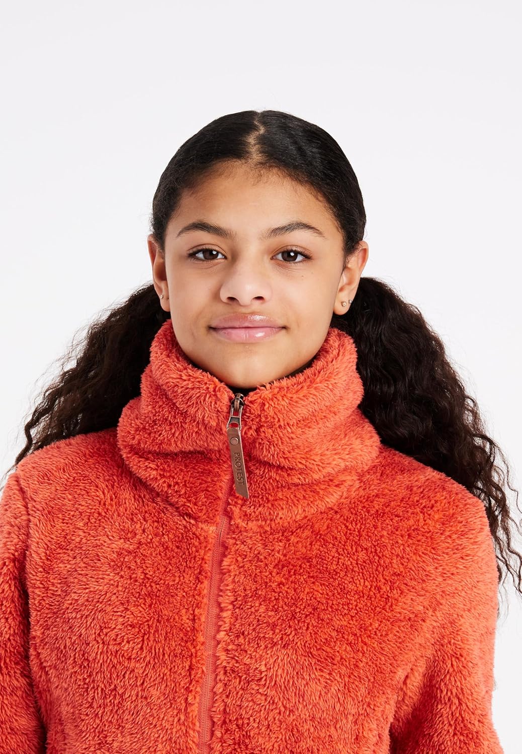 Protest Mädchen Oberteil Mit Durchgehendem Reissverschluss RIRI JR 14 Tosca Red, 14 Tosca Red