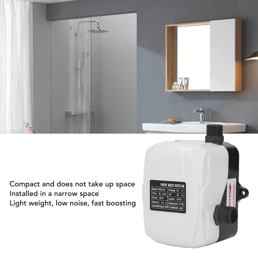 180W Druckerhöhungspumpe ABS Hauswasserdruckerhöhungspumpe für Küchenspüle Dusche DC24V EU-Stecker A