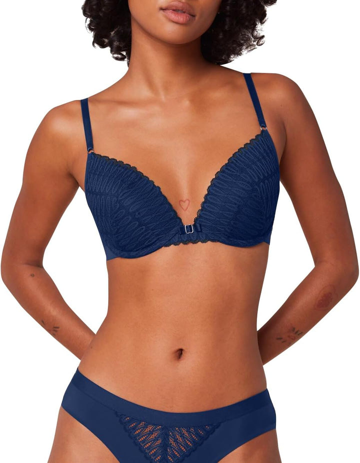 Triumph - Aura Spotlight T - Damen - Push-Up BH - schmale Träger - mit Bügel 70B Deep Water, 70B Dee