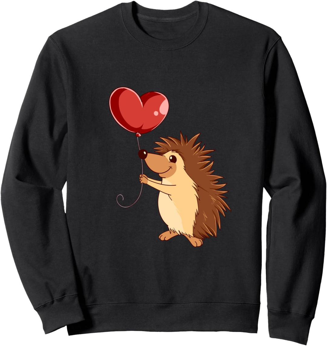 Igel und Herz Ballon Sweatshirt
