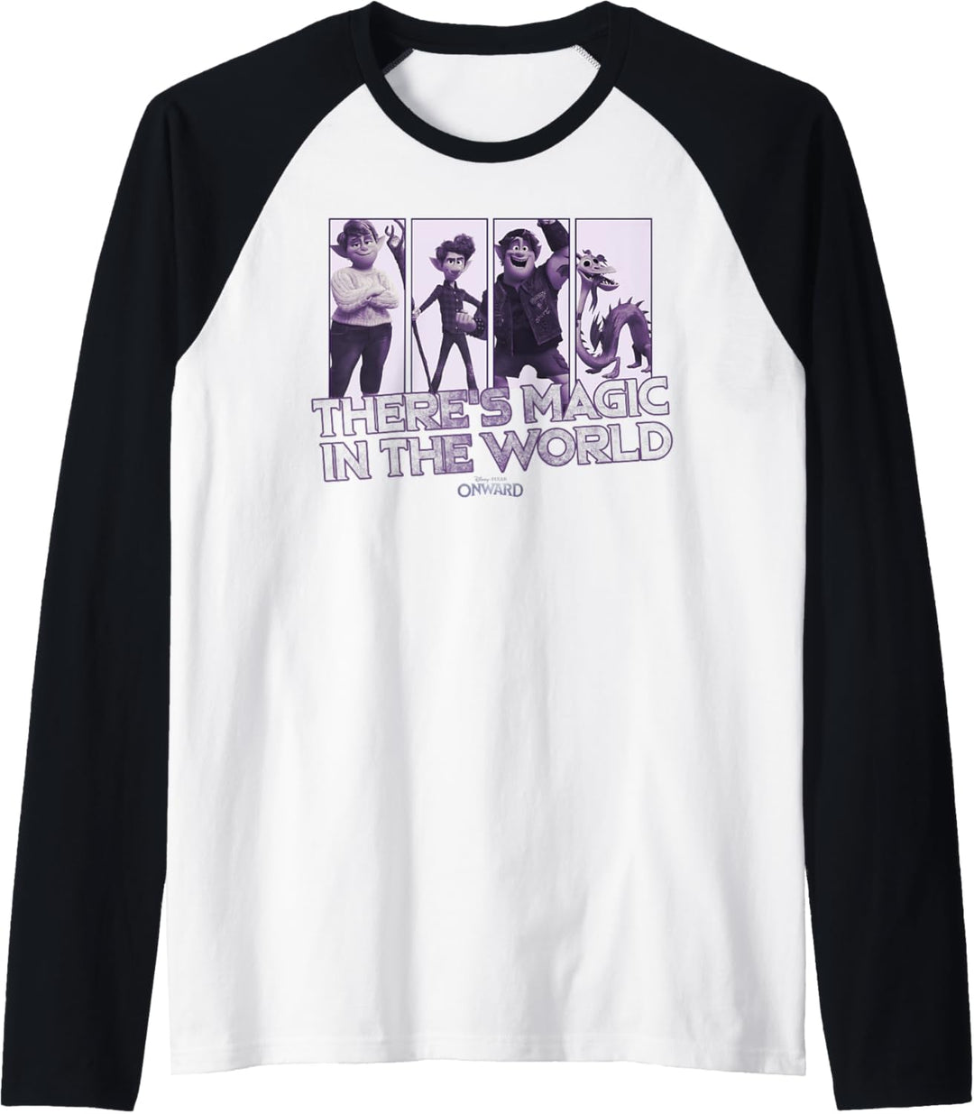 Disney Pixar Onward Group Shot There's Magic In The World Raglan