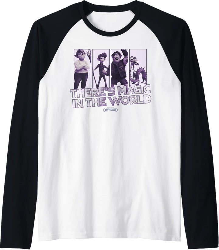 Disney Pixar Onward Group Shot There's Magic In The World Raglan