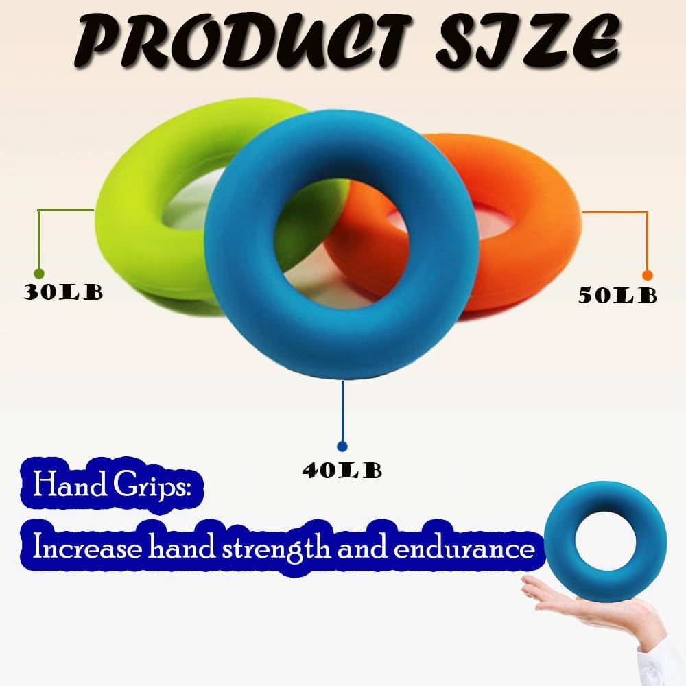 Fingertrainer Handtrainer Ball Set, 11 Stück Handtrainer Fingertrainer Ball Weich mit 3 Stärken für