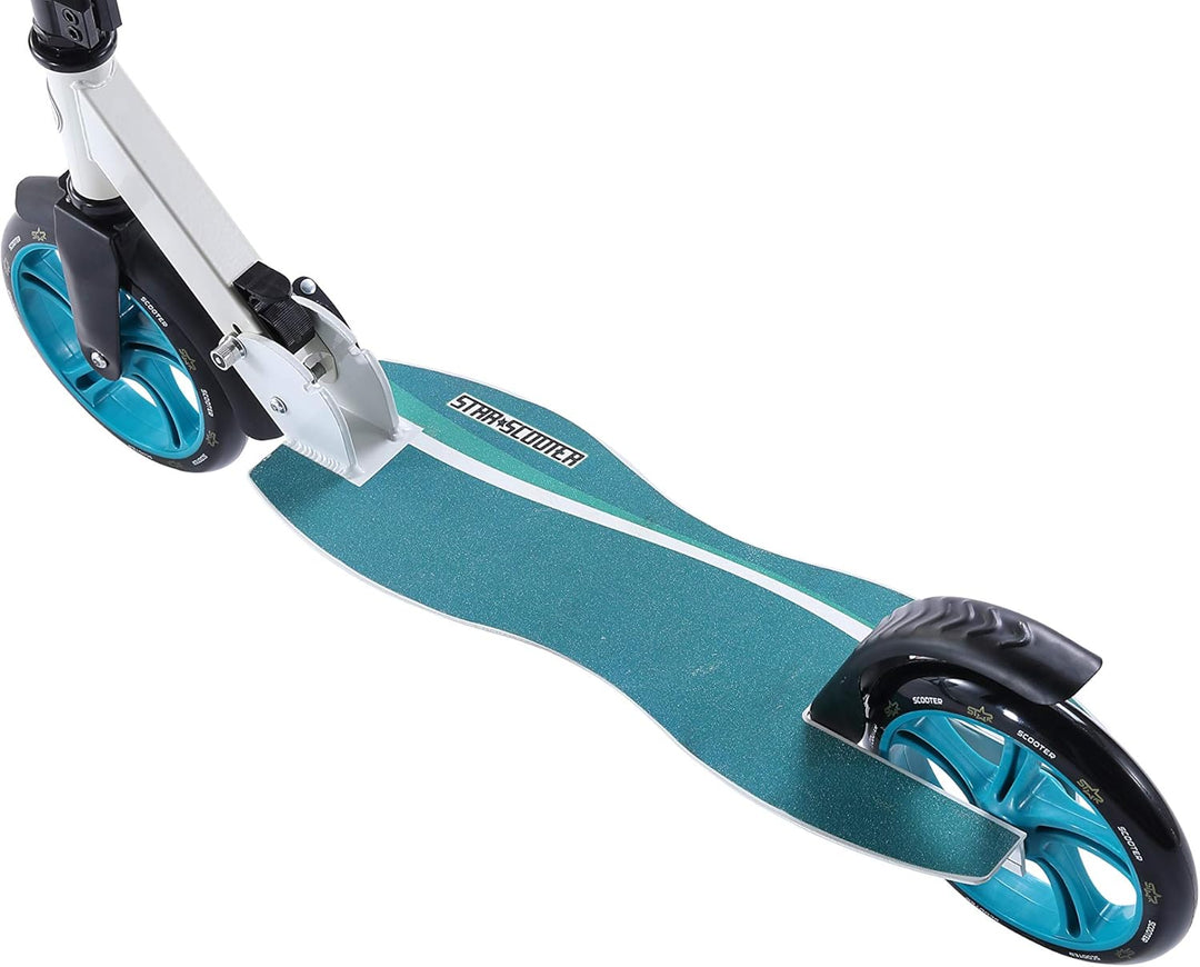 STAR SCOOTER Aluminium Kick Scooter Kinder Tret Roller für Jungen und Mädchen ab 7 Jahre | Big 205mm