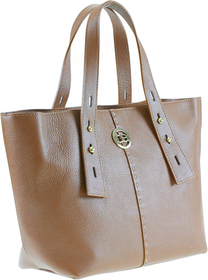 collezione alessandro Handtasche Tinka aus softem Leder mit verstellbarem Riemen 44cm x 29cm x 12cm
