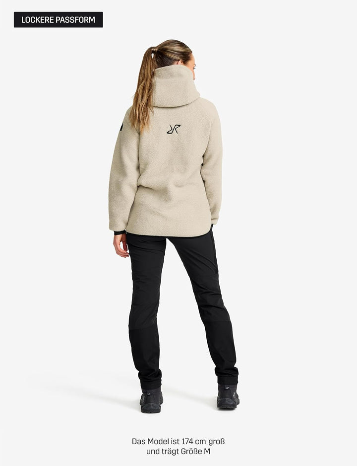 RevolutionRace Sherpa Hoodie für Damen, Outdoor Fleecejacken perfekt für Wanderungen und Outdoor-Abe