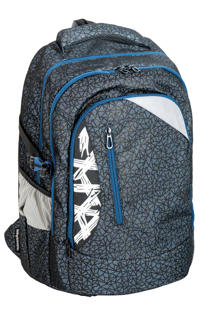 Eberhard Faber Schulrucksack Teenager, 30 Liter Volumen X-Style Pro Schwarz-blau, X-Style Pro Schwar