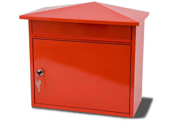 G2 Trading Company 025 Metall-Briefkasten - rot, Rot