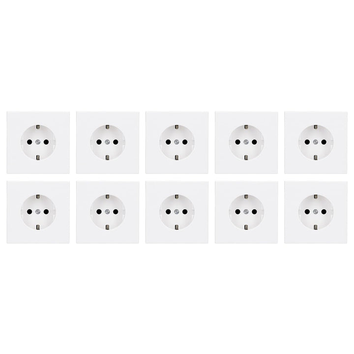 10x Jung LS1520WW SCHUKO-Steckdose 16A 250V Alpinweiss Glänzend