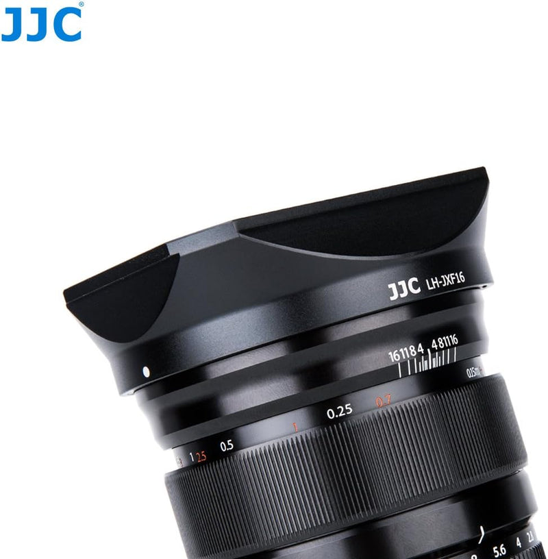 JJC LH-JXF16 Black Gegenlichtblende für Fujifilm Fujinon XF 16 mm f1.4 R WR Objektiv/Kit mit Slide D