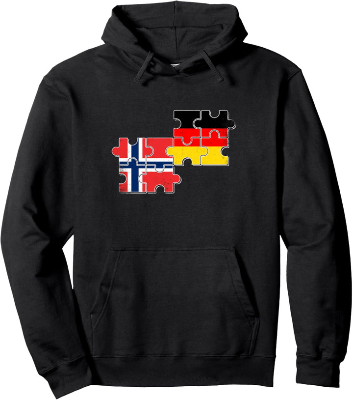 Norwegen Deutschland Flagge Deutsch Norweger Pullover Hoodie