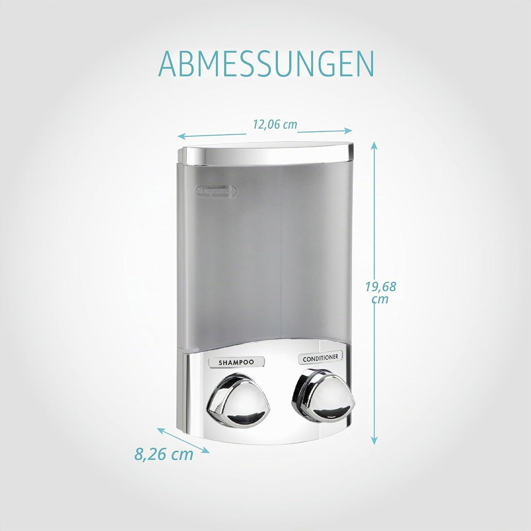 Better Living Products Seifen-, Duschgel- und Shampoo-Spender, in Chrom-Finish, ABS-Kunststoff, Chro