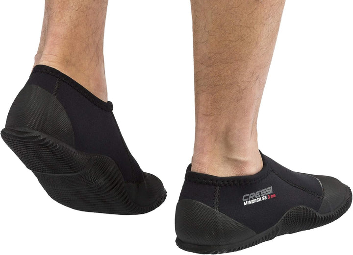 Cressi Minorca Shorty Boots 3mm - Kurzstiefel Doppelt Gefüttertes Neopren 3mm für Tauch und Wassersp