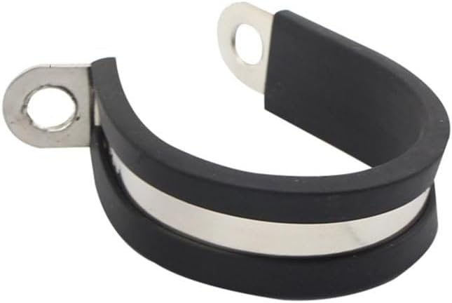 Rohrschellen Leitungsschellen Schlauchschellen mit Gummi DIN 3016 RSGU 6mm 12mm 50 Stück, 50 Stück