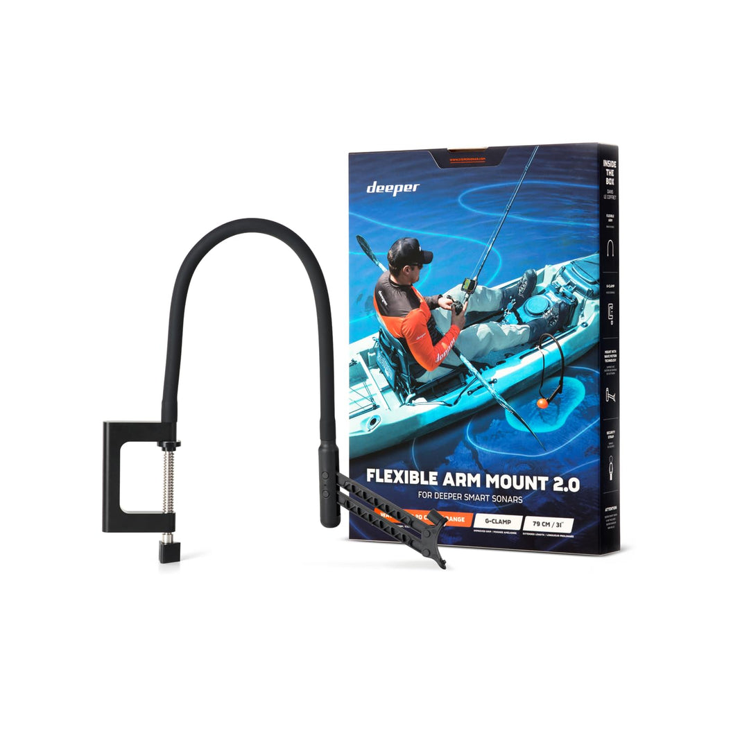 Deeper Flexible Arm 2.0 – flexibler Montagearm für Angelboot, Bellyboot und Kajak