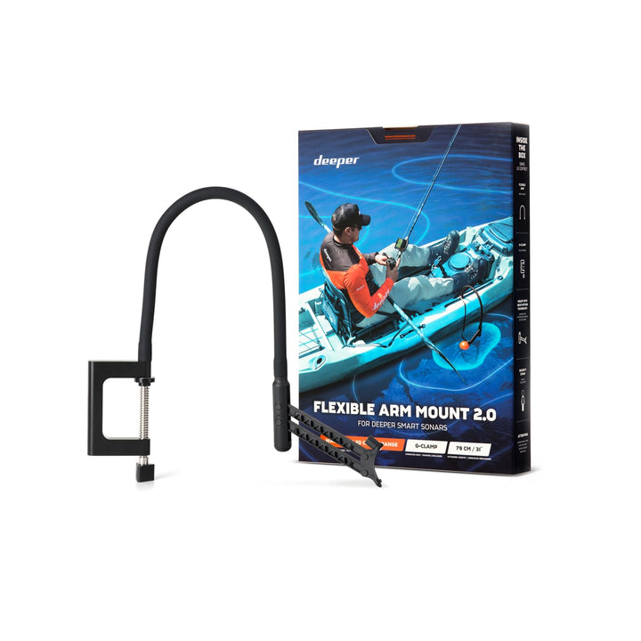 Deeper Flexible Arm 2.0 – flexibler Montagearm für Angelboot, Bellyboot und Kajak