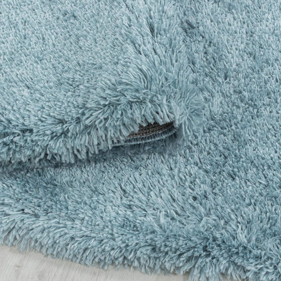 Hochflor Teppich Wohnzimmer Einfarbig Schlafzimmer Esszimmer Flur Läufer Unicolor & Einfarbig Weich