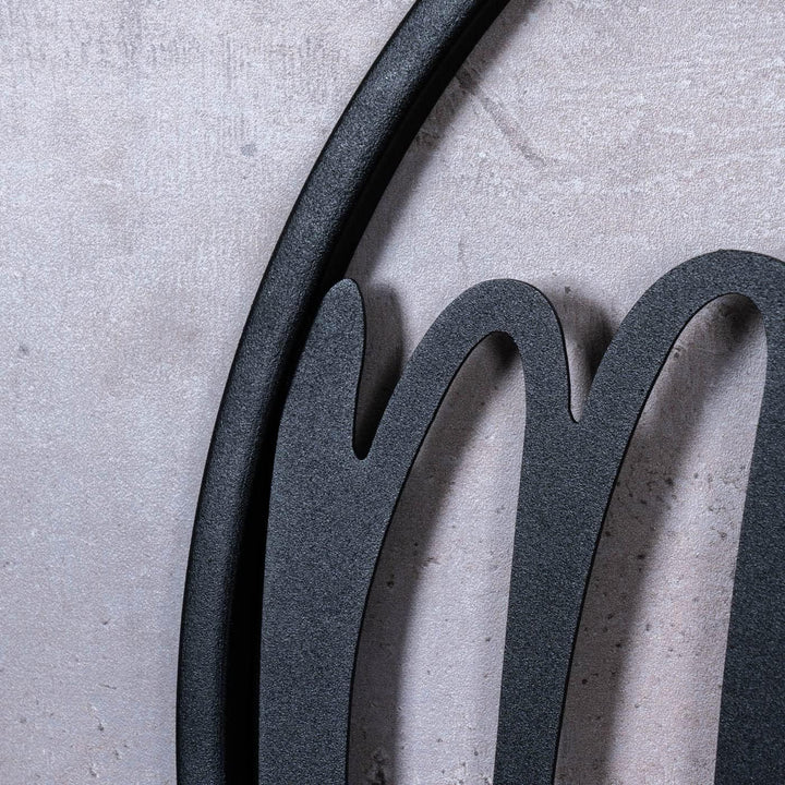 3er Set Metallbild Ø38cm Schwarz Welcome Home Relax Wandbild Rund Schild Wanddeko Metallschild Varia