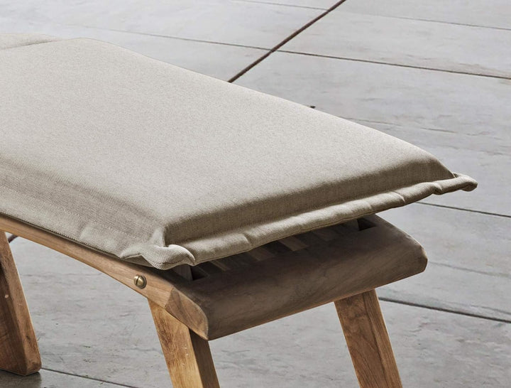 Destiny Premium Polster Deckchair Auflage Deckchairauflage Sitzpolster Sand Meliert - Ohne Deckchair