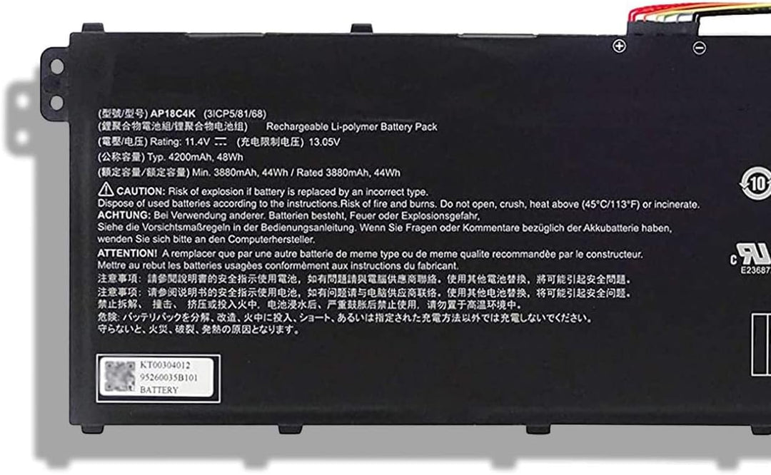 AP18C4K Laptop-Akku-Ersatz für Acer Aspire 5 A514-52 A514-52G A515-43 A515-43G A515-44 A515-44G A514