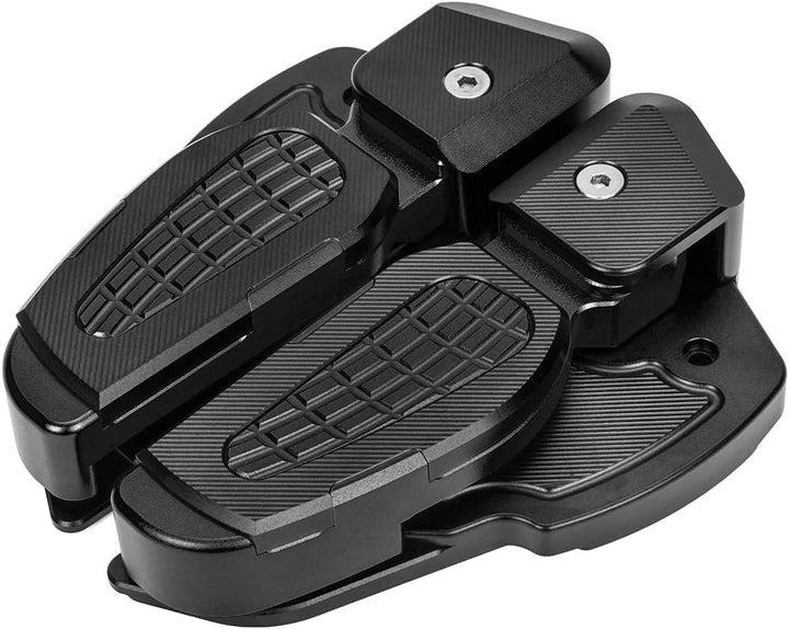 TAZGANTAX Motorrad Rear Passenger Extension Fusspolster Fussrasten Faltbare Pedale Reste Fussstütze