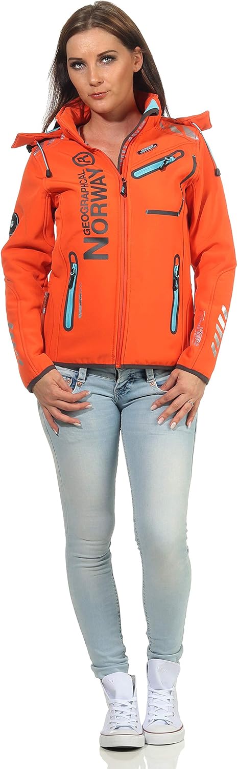 Geographical Norway Damen Jacke Softshell, Rose Koralle