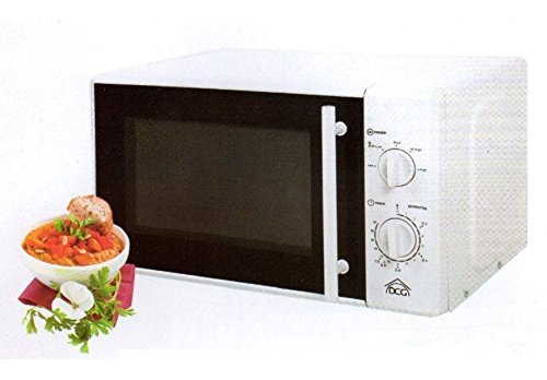 MWG820 Mikrowelle 20 Liter mit GRILL 1000 W 35 Minuten Timer mit Auftauoption weiss Masse: 44 x 34,5