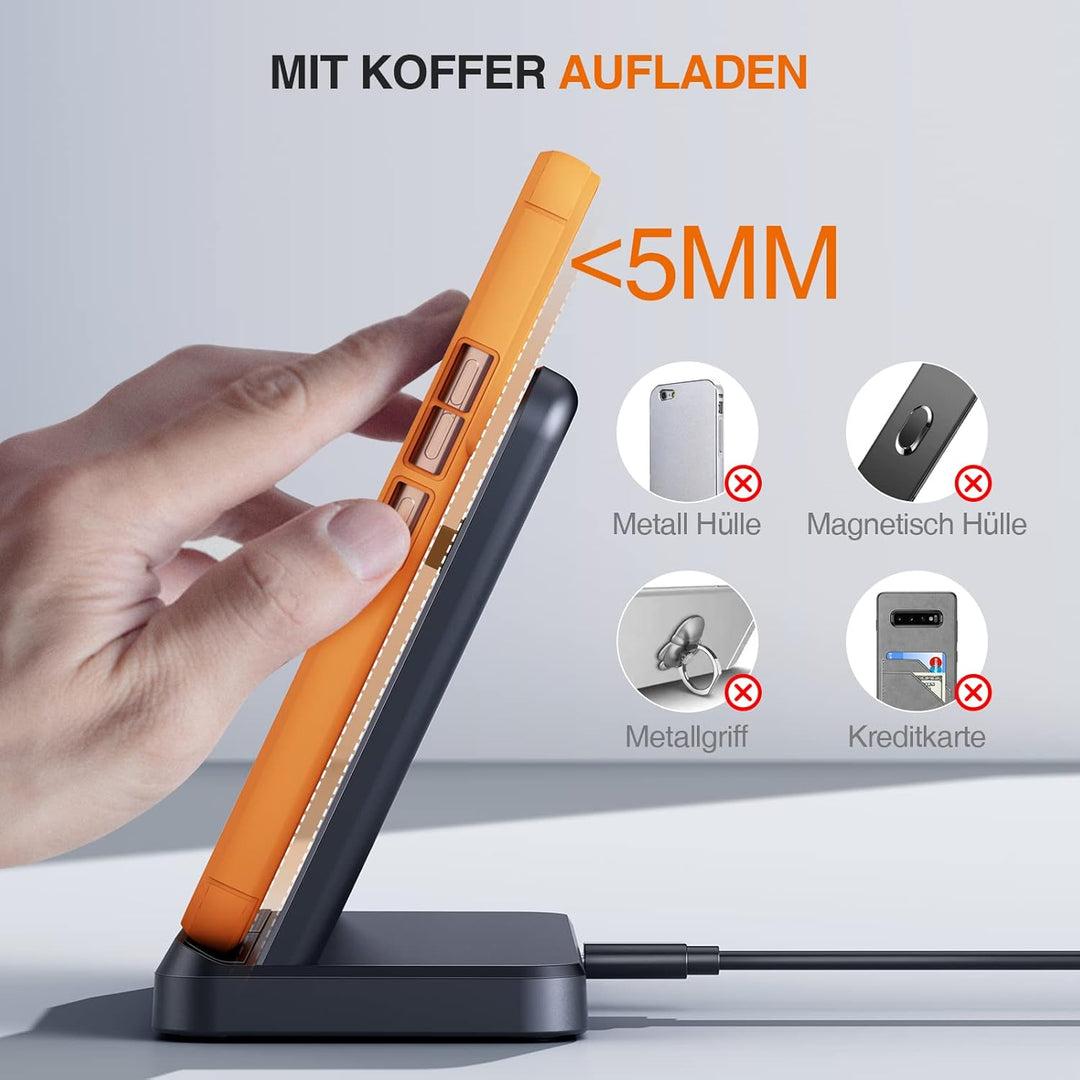 LK Induktive Ladestation für Samsung 3 in 1 Ladestation Kompatibel für Galaxy Watch 8/7/6/5/5 Pro/4