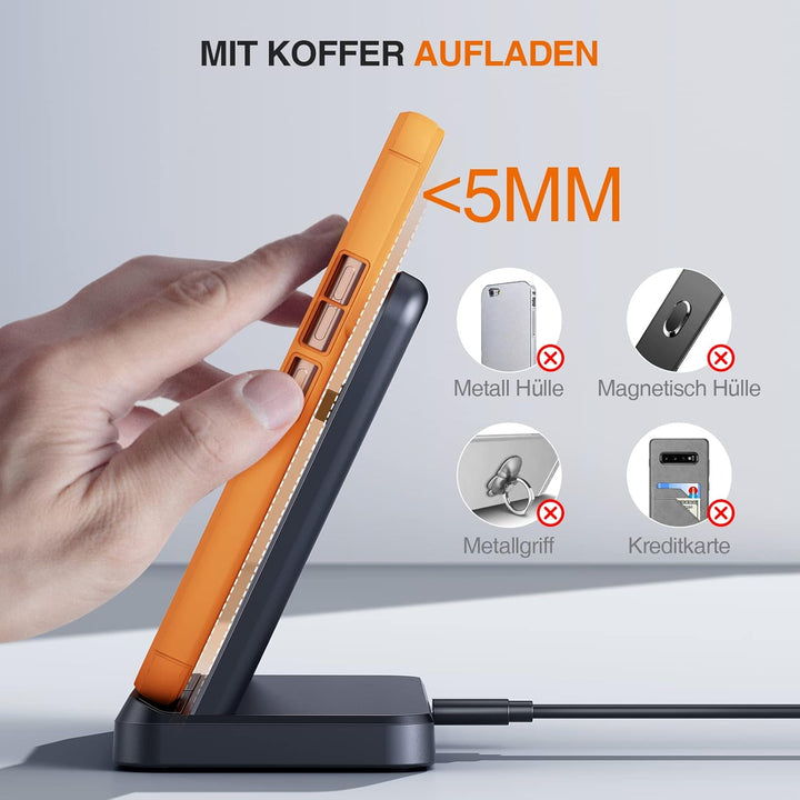 LK Induktive Ladestation für Samsung 3 in 1 Ladestation Kompatibel für Galaxy Watch 8/7/6/5/5 Pro/4